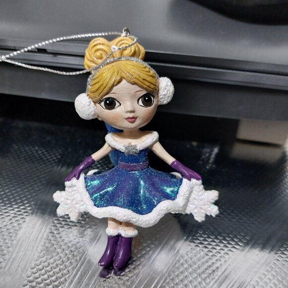 Beautiful Princess Fairy Xmas Christmas Ornament In Beautiful Dress - Picture 6 of 9